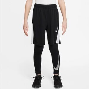 NIKE Pro Kids Compression Pants. Boys Size Medium. Color Black.